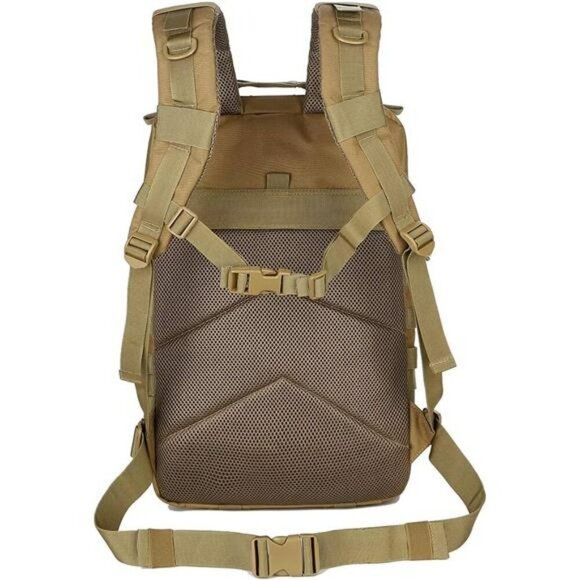 QTQY 45L Tactical Backpack Molle Military Hiking Bug Out Bag Waterproof - Picture 4 of 7